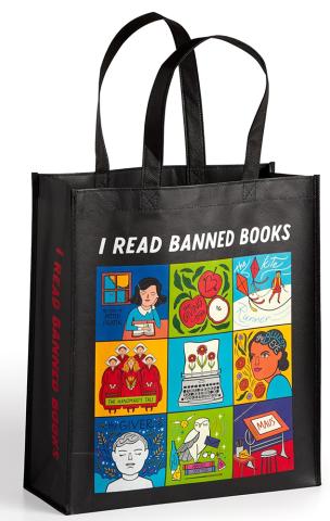 I Read Banned Books Reusable Shopping Bag