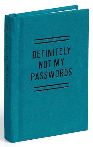 Definitely NOT My Passwords Miniature Notebook