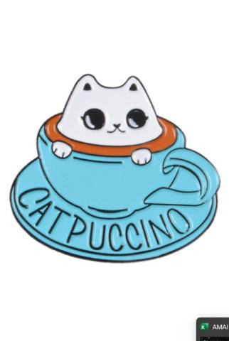 Catpuccino Pin