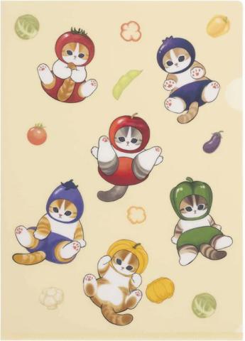 A4 Clear Folder - Vegetable Kittens