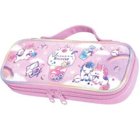 Pen Case: Sparkling Unicorns Pink