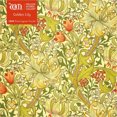 Golden Lily by William Morris Jigsaw Puzzle 1000 pcs