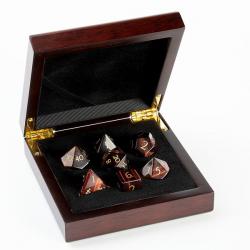 Red Tiger Eye Dice Set