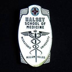 Varsity pin: Halsey School of Medicine