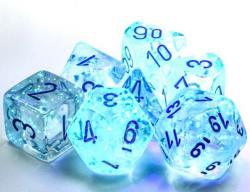 Borealis Icicle/Light Blue Luminary (set of 7 dice)