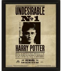 Harry/Sirius Wanted Framed 3D Lenticular Poster