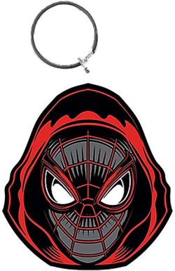 Spider-Man Miles Morales Hooded Rubber Keychain