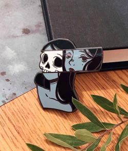 Memento Mori Enamel Pin