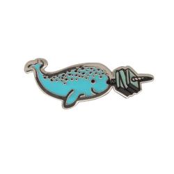 Read Like a Narwhal Pin