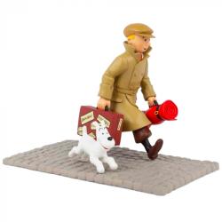 Samlarfigur - Tintin och Milou på väg