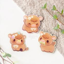 Sticker Set: Daisy the Highland Cow