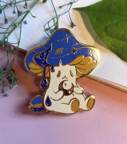 Cosmic Mushroom Enamel Pin