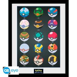 Pokéballs Framed Print