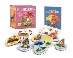 Mushrooms: A Wooden Magnet Set (Miniature Gift Kit)