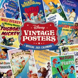 Disney Vintage Posters Official 2025 Calendar