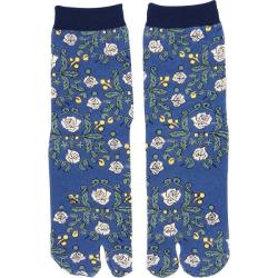 Socks Two-toe Tabi Tsuru Bara (Roses)