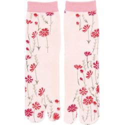 Socks Two-toe Tabi Cosmos (Flower Pink)