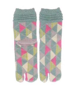 Socks Two-toe Tabi Kawari Urokomon (Triangle Pattern)
