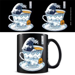 The Great Kanagawa Tea Black Pod Mug