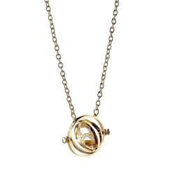 Spinning Time Turner - Pendant & Necklace (Gold Plaited)