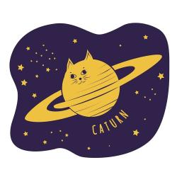 Singel Sticker - Caturn