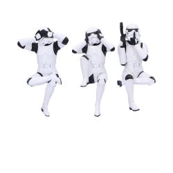 Three Wise Sitting Stormtroopers - Figures 11 cm