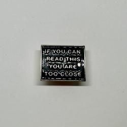 If You Can Read This Pin (Silver)