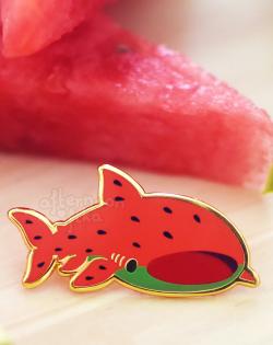 Watermelon Whale Shark Pin