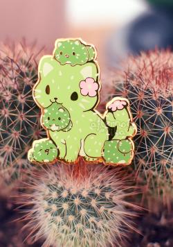 Catcus Family Enamel Pin