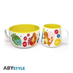 Pikachu & Kanto Starters Breakfast Set - Mug + Bowl