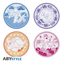 Pokémon Japanese Style - Set of 4 Plates