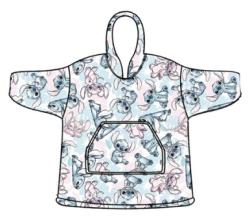 Stitch & Angel Oversized Childrens Fleece Poncho (Age 7-14)