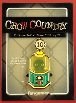 Fortune Teller Crow Sliding Pin