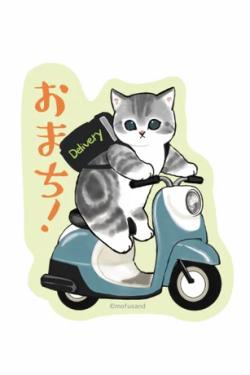 Smartphone Sticker - Scooter Kitten