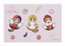 Square Magnet - Vegetable Kittens Pink