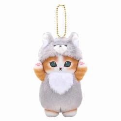 Plush Keychain: Kitten Wolf Pyjama Mascot