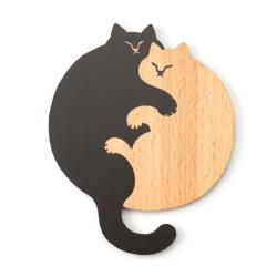 Cuddly Cats Wooden Coaster