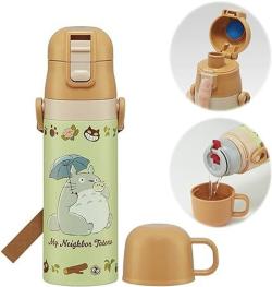 Totoro Ocarina Ultra-light Stainless Steel bottle w/cup 430ml