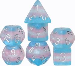 Rays of Pride - Frosted Transgender set of 7 dice