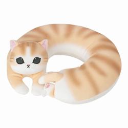 Travel Companion: Kitten Neck Pillow Orange