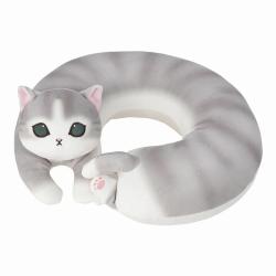 Travel Companion: Kitten Neck Pillow Grey