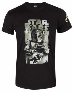 Boba Fett Stylized Poster T-shirt (Large)