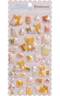 Puffy Stickers: Lazy Days Pink