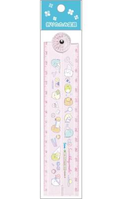 Sumikkogurashi Foldable Ruler: Stationary Pink 30 cm